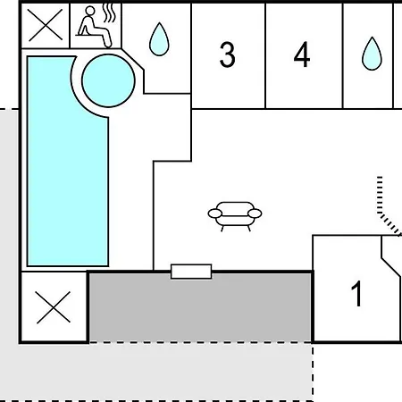 Lovely In With Kitchen Hébergement de vacances Græsted